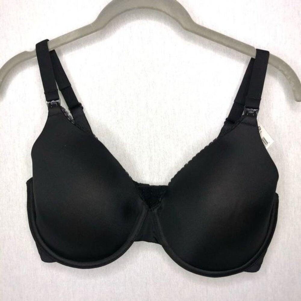 Motherhood Full-Coverage Underwire Nursing bra Black 36DD